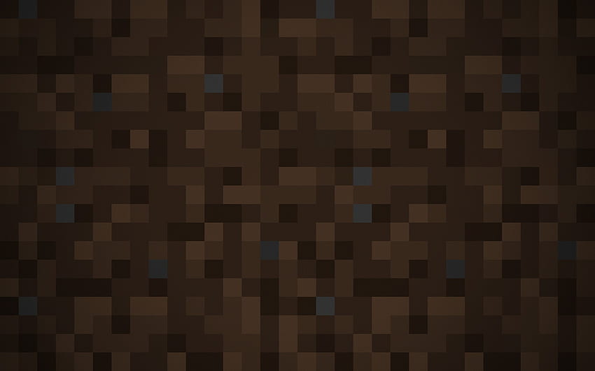 minimalistic, Pixels, Dirt, Minecraft, Pixelation, Simple, Background / and Mobile Background HD wallpaper