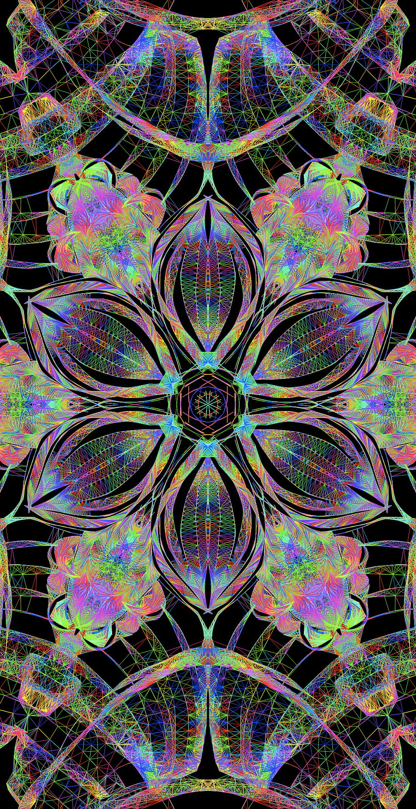 Colorfully mandala, art, creative_arts HD phone wallpaper