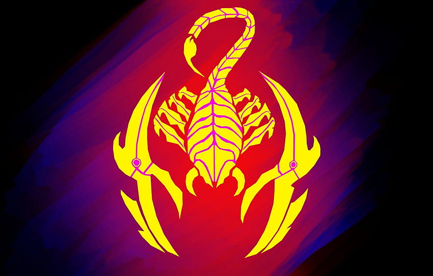 Tattoo, Scorpio, Red, Blue for , section разное -, Red Scorpion HD wallpaper