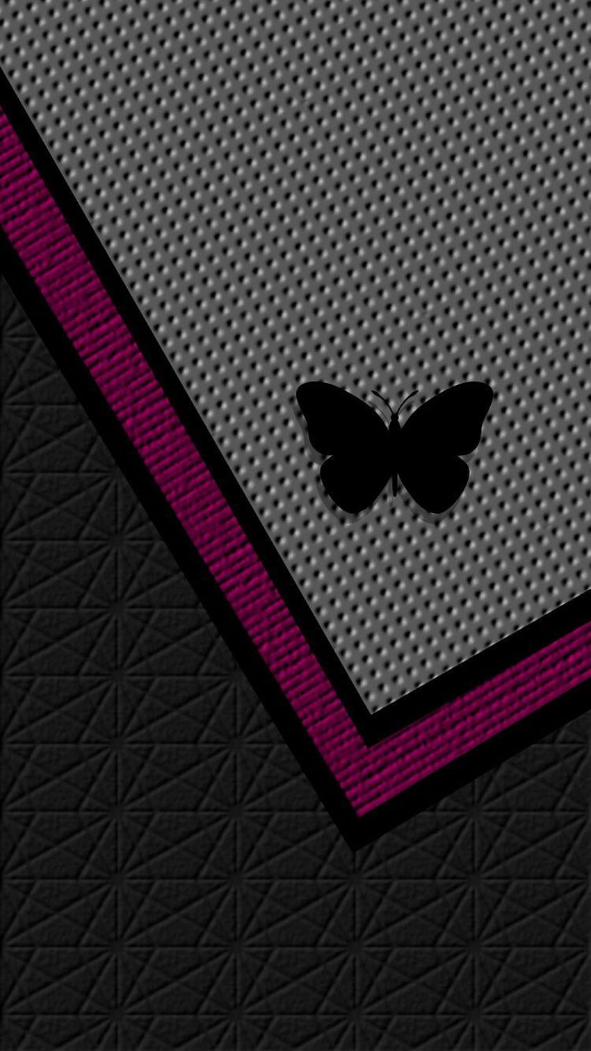 Сива розова черна пеперуда. Розов iphone, пеперуда, iPhone, сиво и розово HD тапет за телефон