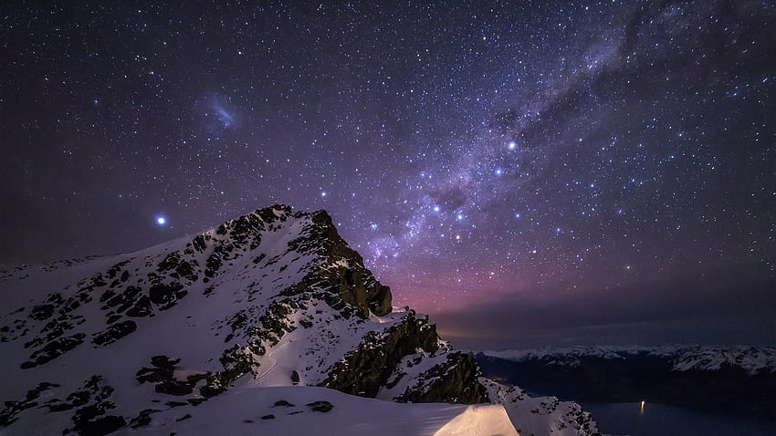 Sternennachthintergrund, Sternenhimmel bunt HD-Hintergrundbild