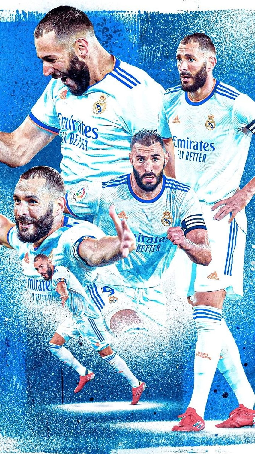 Ideen de KB9 en 2022. real madrid, de fútbol, ​​real madrid fútbol, ​​Karim Benzema 2022 HD-Handy-Hintergrundbild