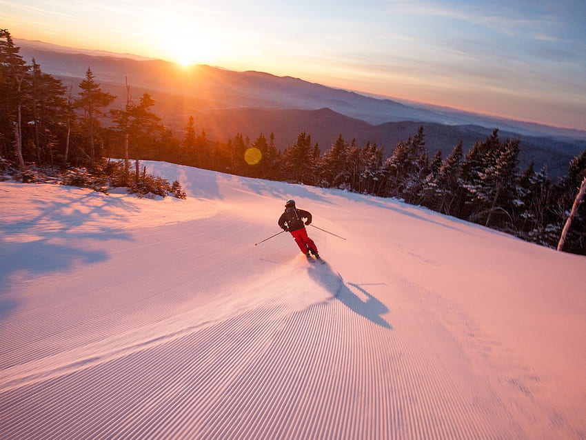 6 najlepszych ośrodków narciarskich Vermont. Condé Nast Traveler, Vermont zimą Tapeta HD