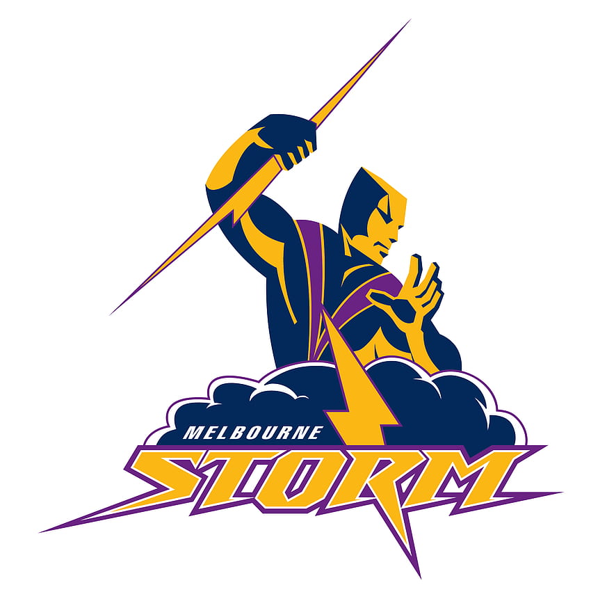 Logotipo da tempestade de Melbourne. Liga Nacional de Rugby, Brisbane Broncos, Melbourne Papel de parede de celular HD