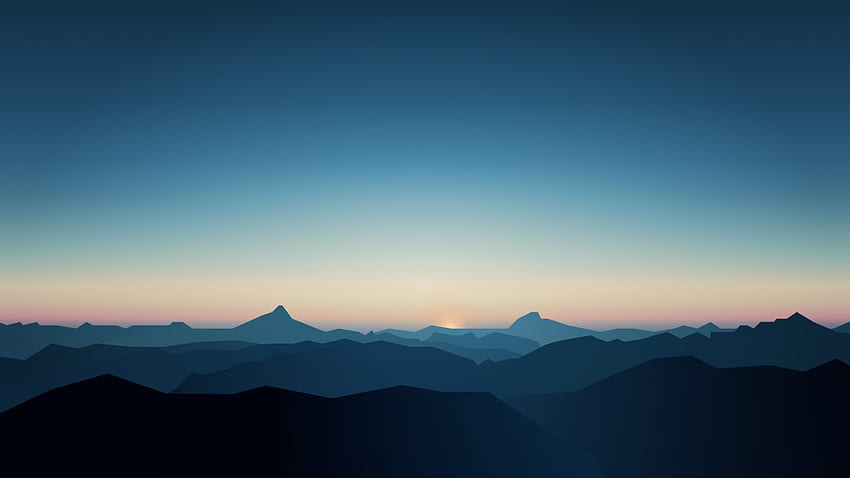 Разделителна способност на пейзажа на Сините планини, природа, и фон, 1366X768 синьо HD тапет