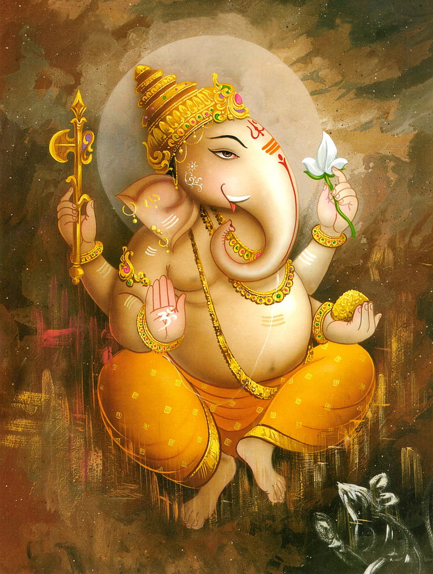 Vinayagar animation , painting, art, mythology, guru, illustration ...