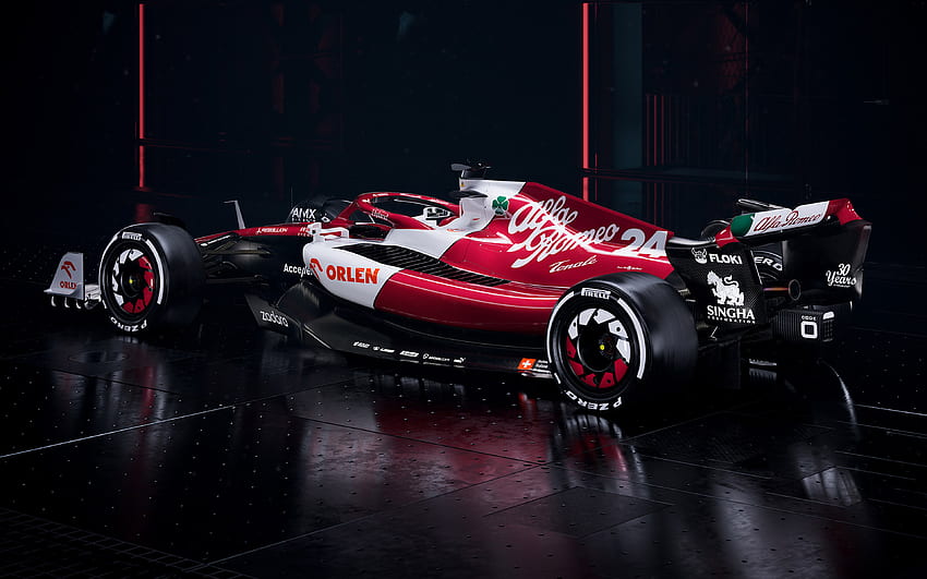 2022, Формула 1, Alfa Romeo C42, , изглед отзад, екстериор, нов C42, F1 състезателни коли, Alfa Romeo, C42, Alfa Romeo F1 Team HD тапет