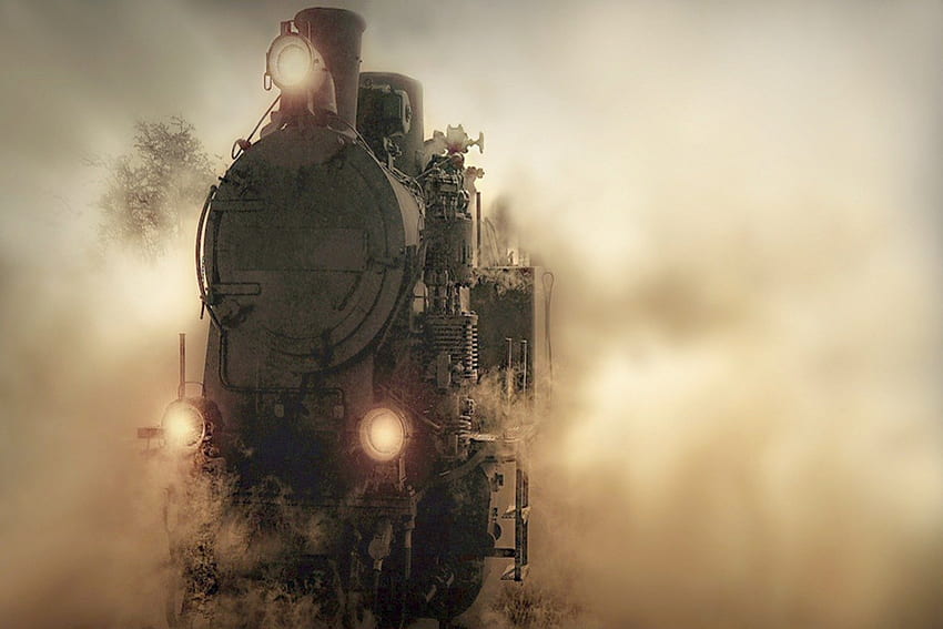 Locomotive, loco, fog, lamp HD wallpaper