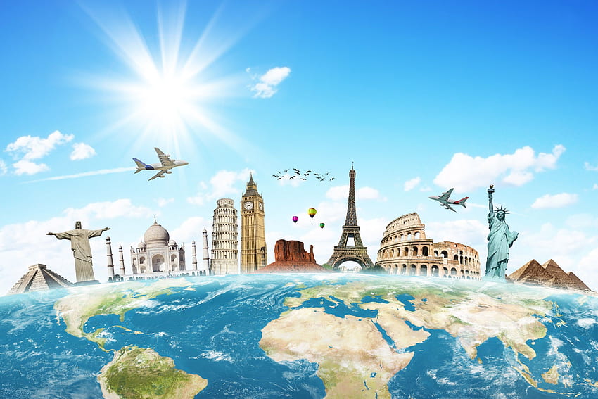 Viajes por el mundo, viajes alrededor del mundo fondo de pantalla