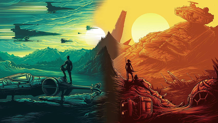 Star Wars Landscape, Awesome Star Wars Fan Art HD wallpaper