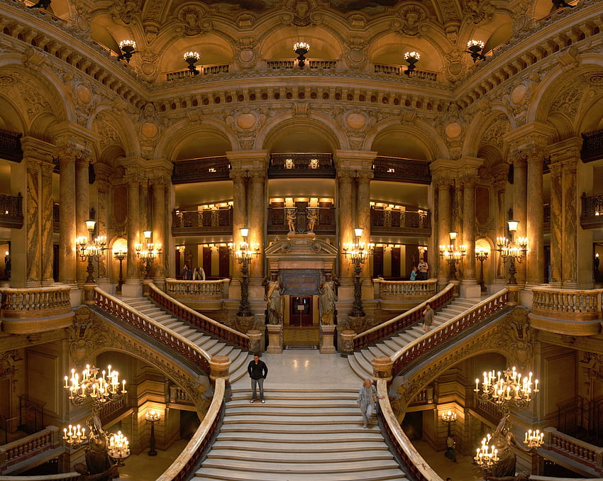 Palais Garnier, Man Made, HQ Palais Garnier. 2019 г., Парижката опера HD тапет