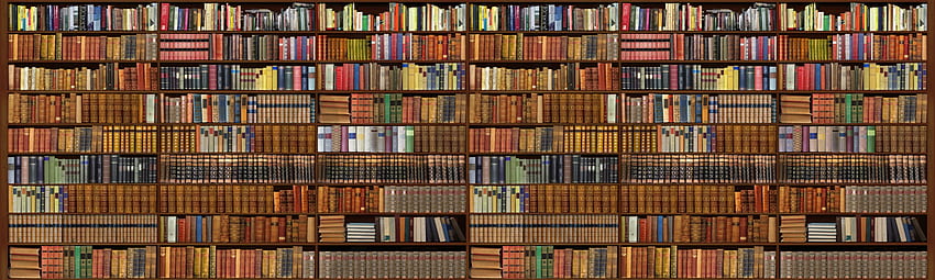 Bücherregal, antikes Bücherregal HD-Hintergrundbild