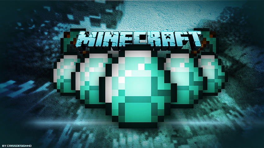 Minecraft Background, Minecraft Logo HD wallpaper