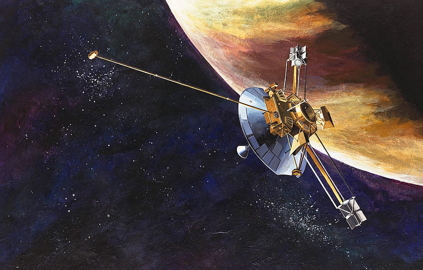 NASA, não tripulado, Pioneer 10, espaçonave para, seção космос, Space Probe papel de parede HD