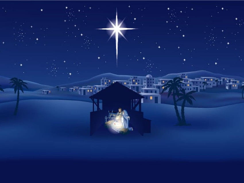 เมื่อพระเยซูคริสต์ประสูติ?. คริสต์มาสพระเยซู คืนศักดิ์สิทธิ์ งานเลี้ยงเพิง คริสต์มาสเบธเลเฮม วอลล์เปเปอร์ HD