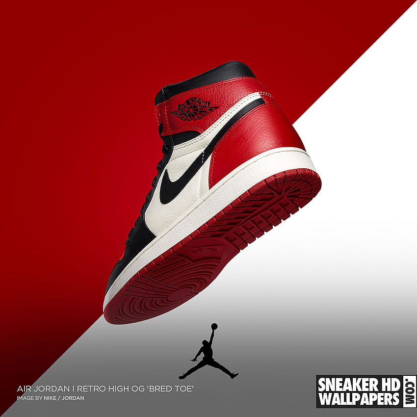 Air Jordan 1 Retro Bred Toe ! - Your favorite sneakers in , Retina, Mobile and resolutions! HD phone wallpaper