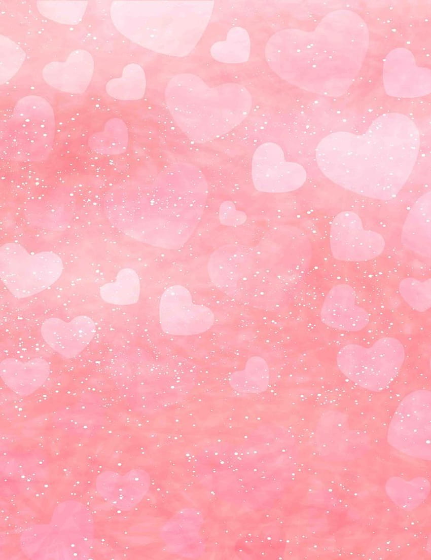 Bokeh Pink Hearts With Gold Dots For Valentines Day graphy Backdrop ...