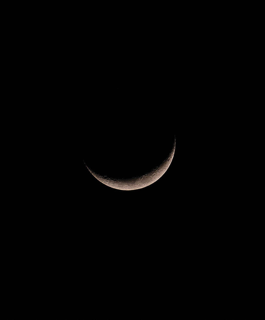 Bulan, bulan gelap, permukaan setengah terlihat, alam wallpaper ponsel HD