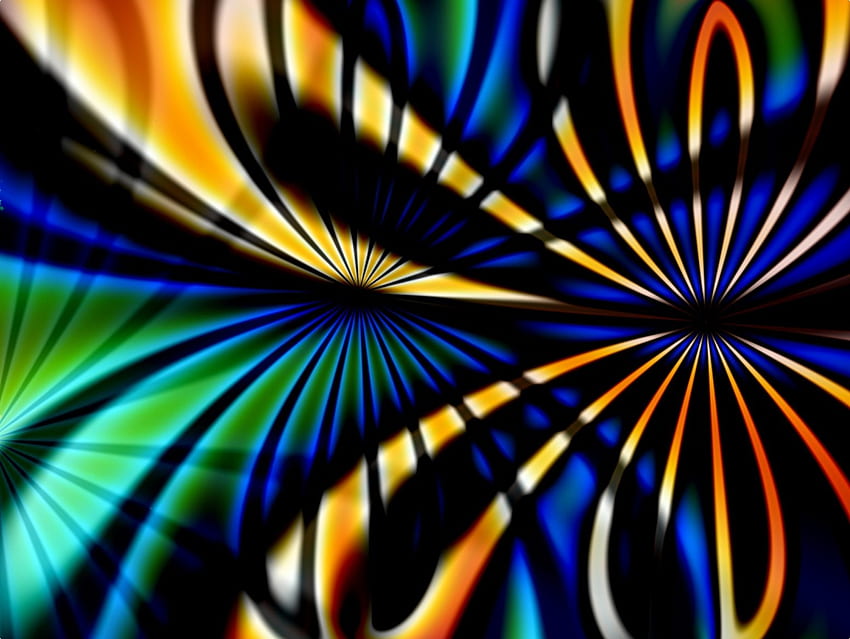 Stained Glass, abstract, graphy, 3d HD wallpaper