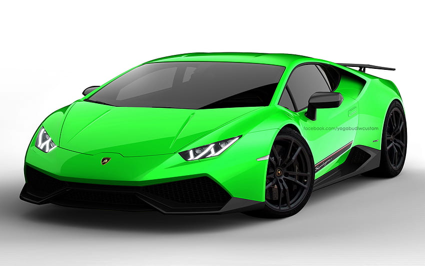 Lamborghini verde lime, Lamborghini verde freddo Sfondo HD