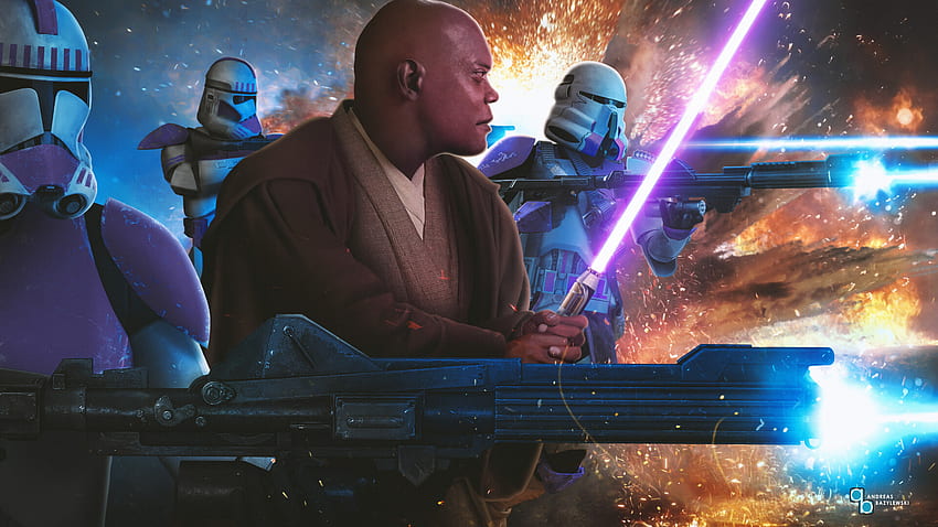 ArtStation - Star Wars: The Clone Wars - Mace Windu & the 187th, Andreas Bazylewski HD wallpaper
