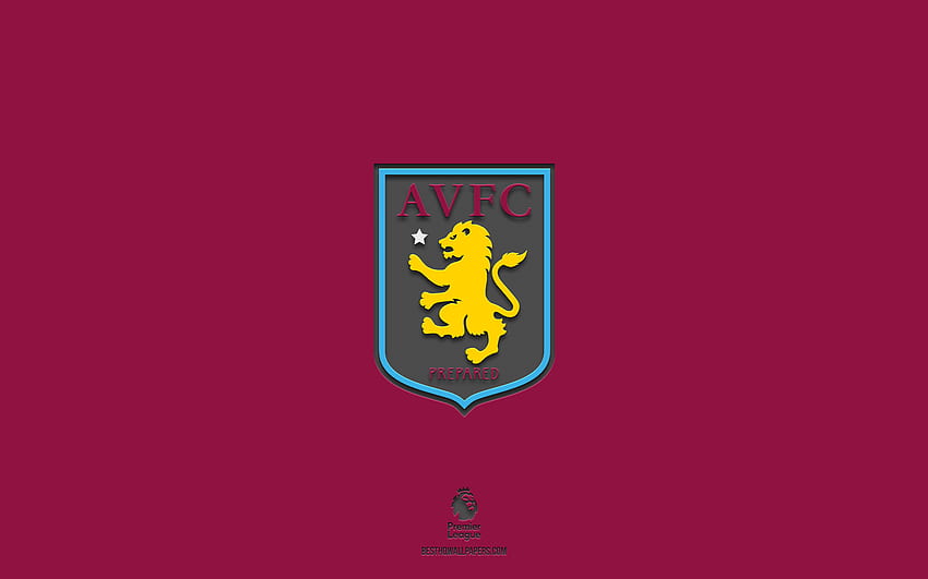 Aston Villa FC, soccer, logo, football, aston villa, emblem, avfc, crest HD wallpaper