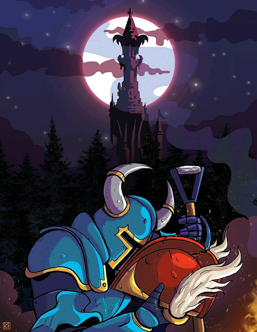 I collected some Shovel Knight wallpapers and edited them for mobile  r ShovelKnight