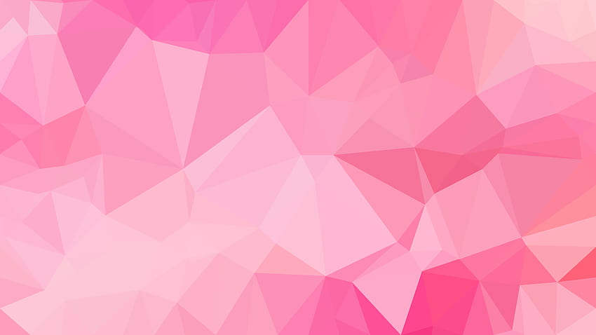 ピンクの多角形パターンの背景 高画質の壁紙