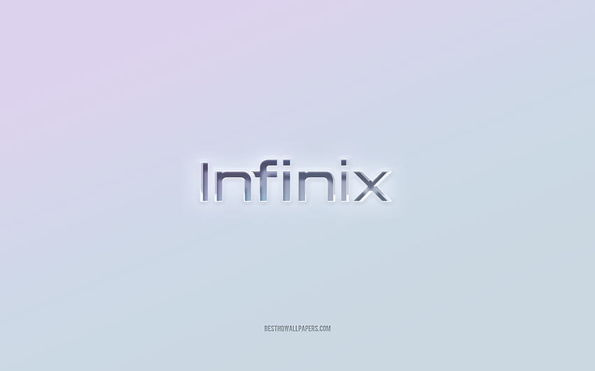 Infinix Mobile logo, cut out 3d text, white background, Infinix Mobile 3d logo, Infinix Mobile emblem, Infinix Mobile, embossed logo, Infinix Mobile 3d emblem HD wallpaper
