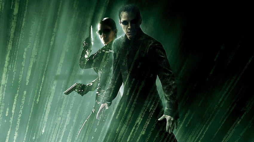 The Matrix, Films, The Matrix Revolutions, Neo, Keanu Reeves, Carrie Anne Moss, Trinity / et Mobile Background Fond d'écran HD