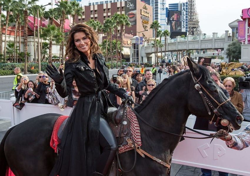 Cowgirl Shania Twain In Vegas, Shania Twain, músico, Diversão, entretenimento, famosos, Desfiles, vaqueiras, cavalos, faroeste, meninas, mulheres, Vegas, fêmea papel de parede HD