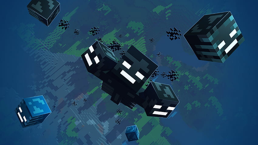 Wither, Minecraft Wither-Boss HD-Hintergrundbild