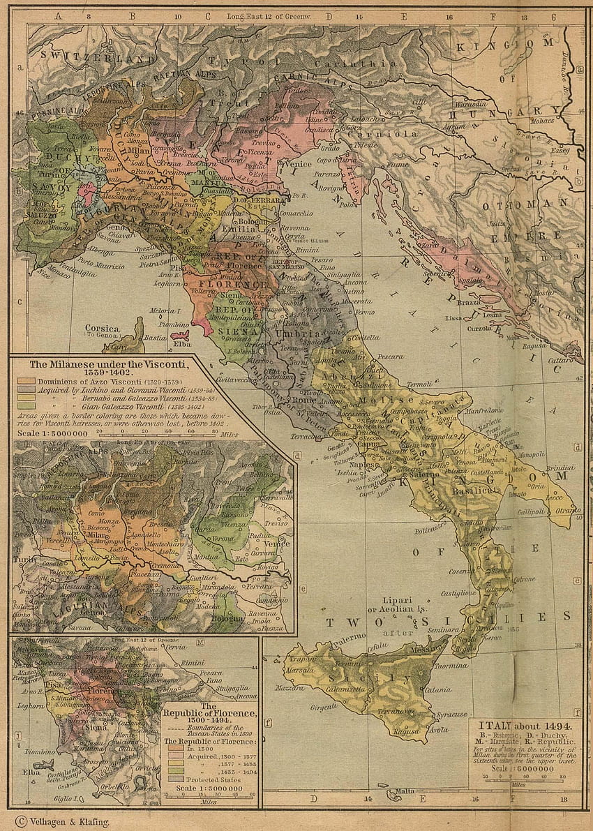 Pixel > , Alte Karte von Italien. HD-Handy-Hintergrundbild