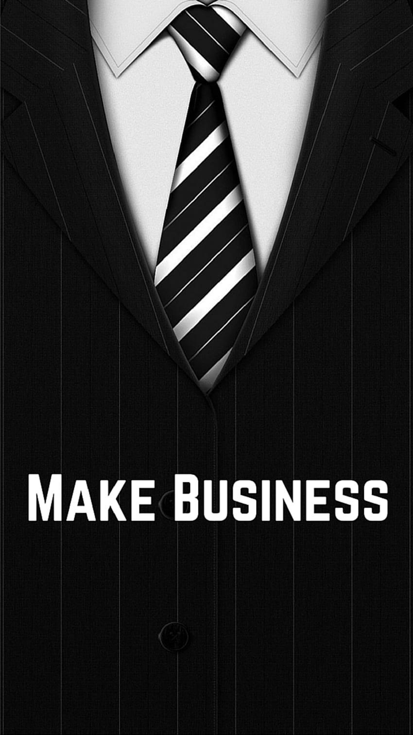 Ƒ↑TOQUE E OBTENHA O APLICATIVO! Terno de gravata de negócios com citação de arte criativa Papel de parede de celular HD