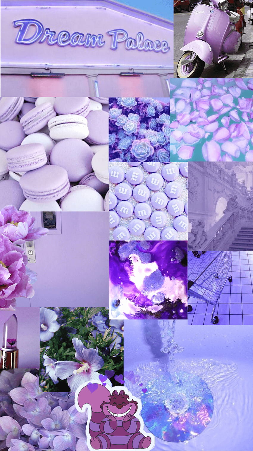 Pastel Purple Aesthetic Collage (Page 1), Light Purple Collage HD phone ...