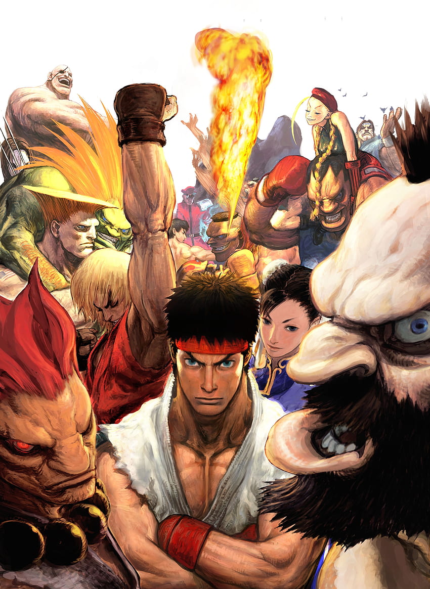 Videospiele Street Fighter Cammy Ryu Sagat Akuma Chunli Ken Zangief Blanka Vega Guile – HD-Handy-Hintergrundbild