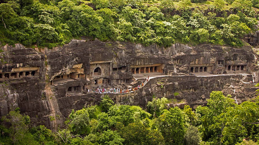 Ajanta Caves, Maharashtra by Microsoft. HD wallpaper