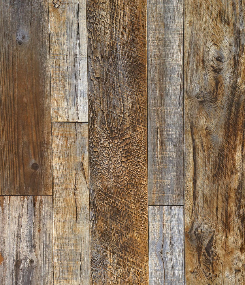 Buy HaokHome 5005 Distressed Faux Wood Plank Wallpaper Rolls BrownTan Barnwood  Wallpaper Murals Home Kitchen Bathroom Decoration 208 x 31ft Online at  desertcartINDIA