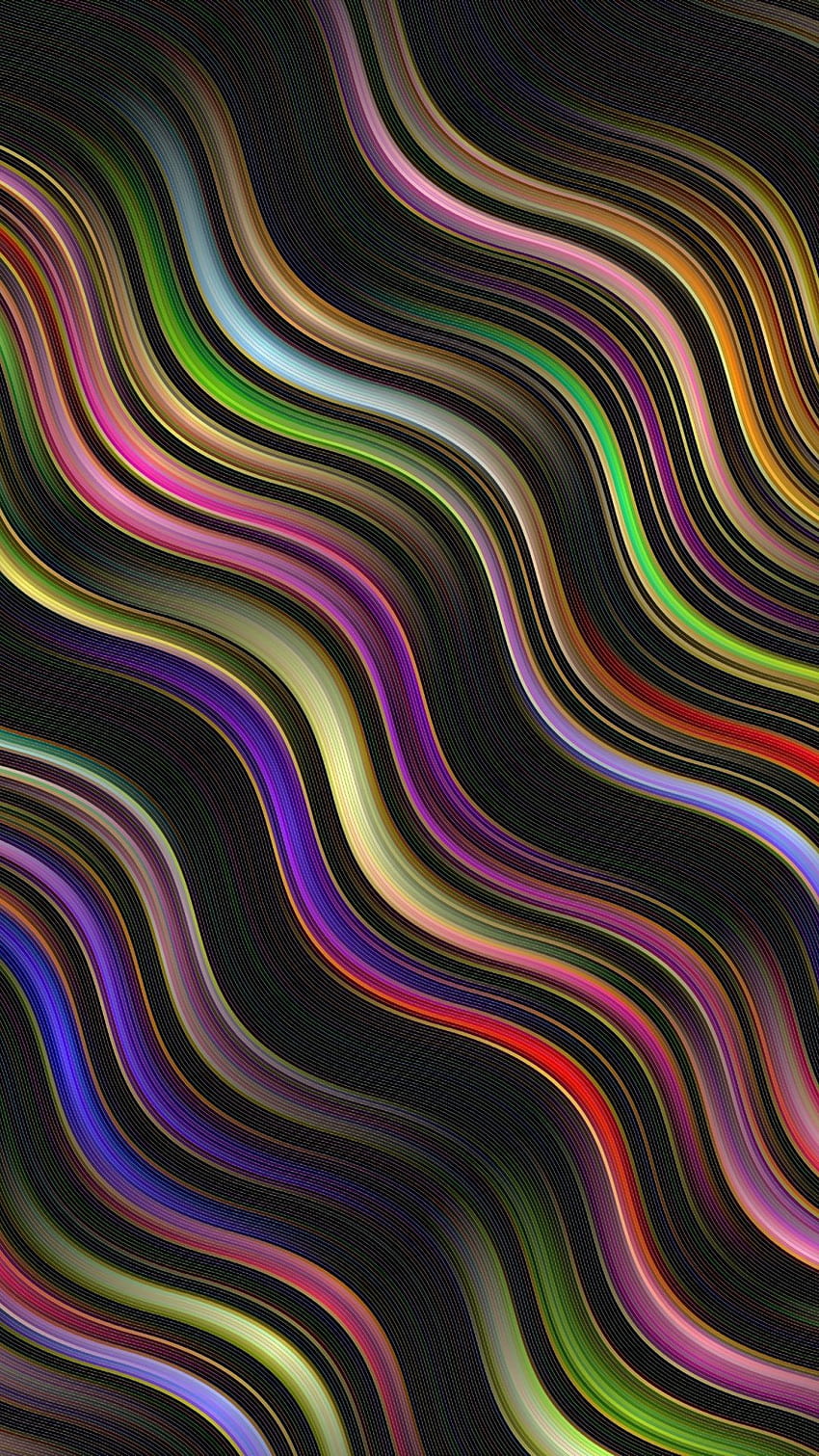 Wavy lines, illusion, colorful, stripes HD phone wallpaper | Pxfuel