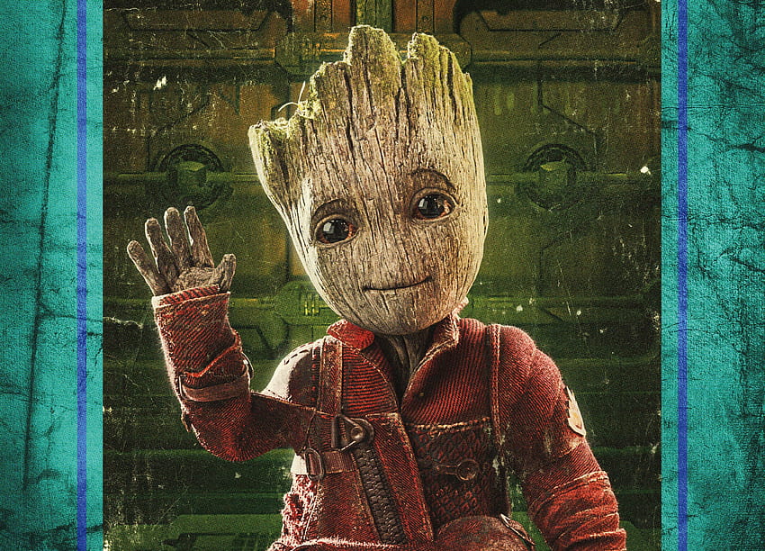 Baby Groot, Guardians of the Galaxy Vol. 2, movie HD wallpaper