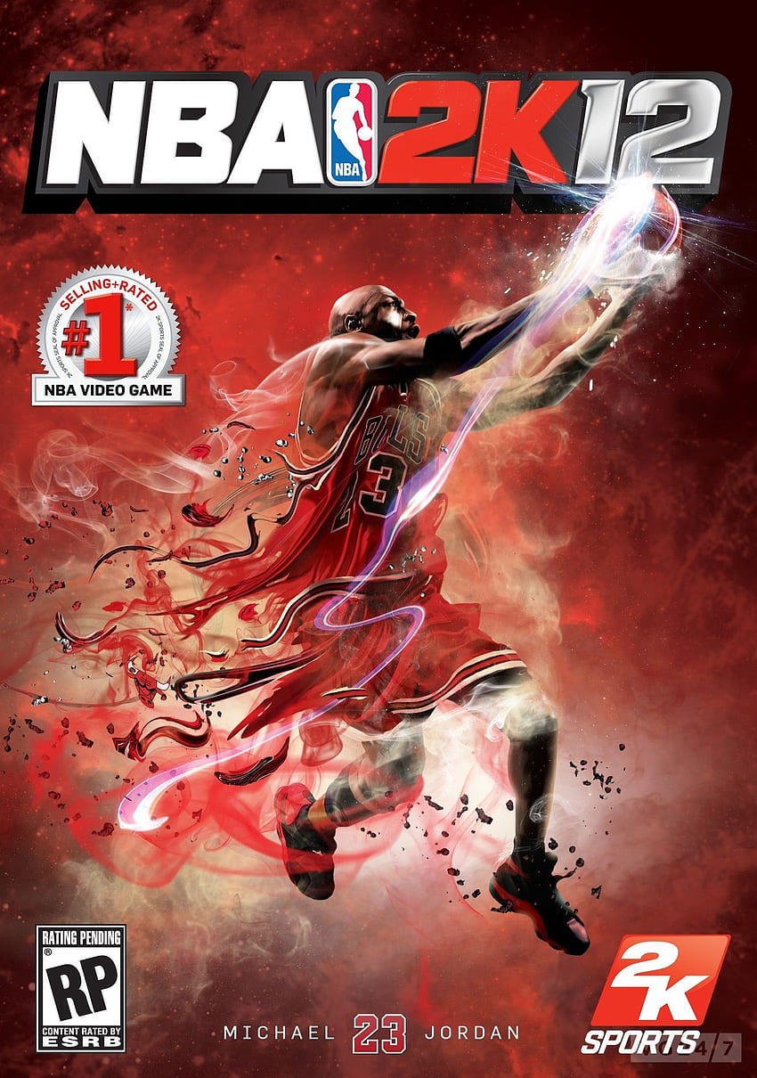 Seni sampul Michael Jordan NBA 12. Game olahraga untuk anak-anak, Video game bola basket, NBA wallpaper ponsel HD