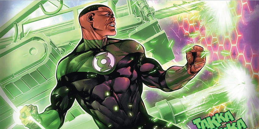 Green Lantern and Background, John Stewart Green Lantern HD wallpaper