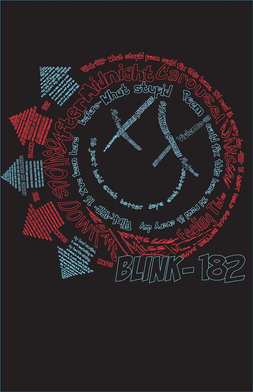 Blink 182-Logo HD-Handy-Hintergrundbild