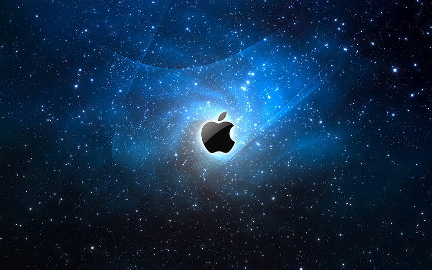 スペースアップルのロゴ。 Space Appleロゴストック、Space MacBook 高画質の壁紙