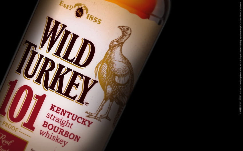 โปสเตอร์เครื่องดื่มแอลกอฮอล์ LIQUOR ดื่มวิสกี้ Wild Turkey Bourbon วอลล์เปเปอร์ HD