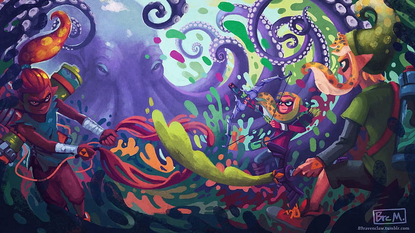 Splatoon Background. Splatoon Hd Wallpaper 