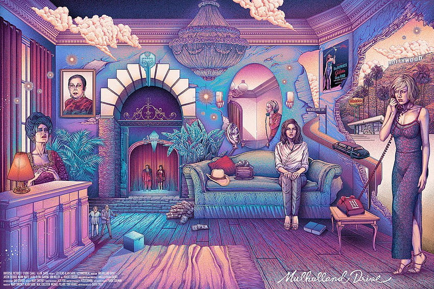 Mulholland Drive (2001) [1200 x 800]. Pop art , En iyi film afişleri, Mulholland HD duvar kağıdı