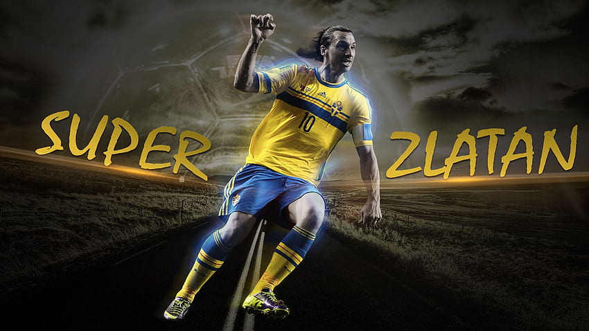 Zlatan Ibrahimovic Futbol, ​​İsveç Futbol Takımı HD duvar kağıdı