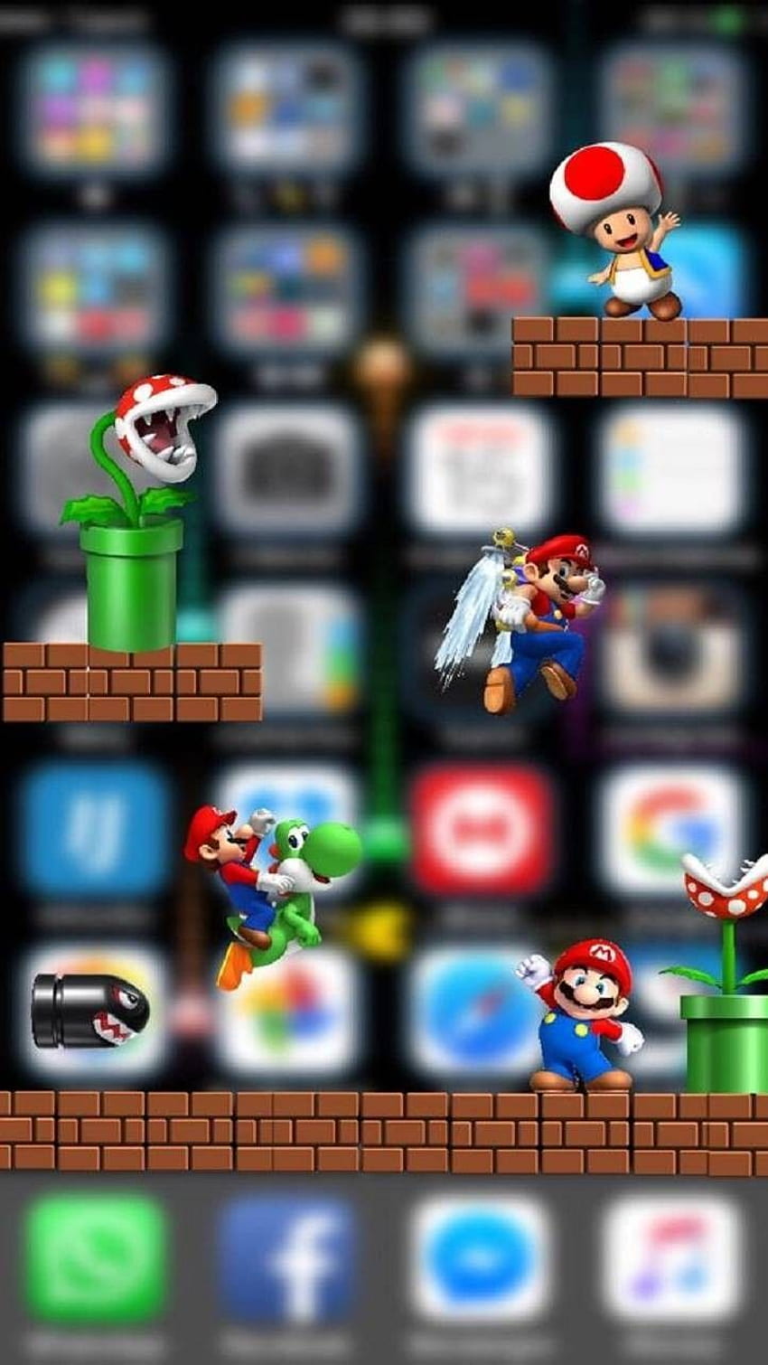 Mora Myers on Post in 2020. iphone cute, Mario bros, Gaming, Super Mario Bros HD電話の壁紙