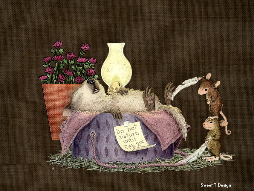 House Mouse, groundhog, lantern, mouse, house HD wallpaper